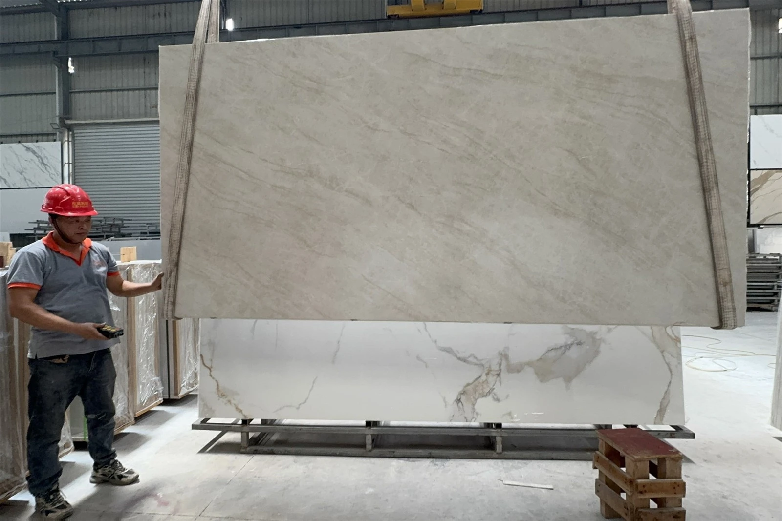 New Taj Mahal Replicated Glaze Sintered Stone Large Slab New Taj Mahal Replicated Glaze Sintered Stone Large Slab